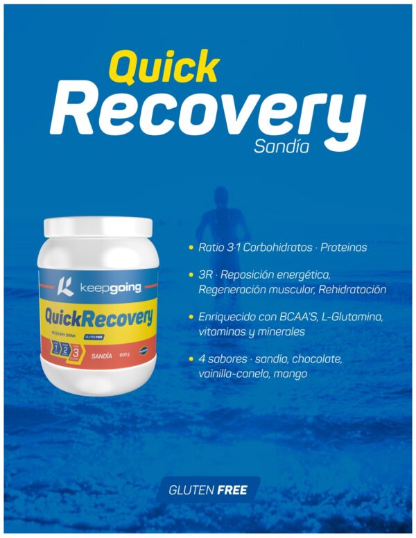 Recovery Keepgoing Quick Recovery Recuperador Sandia 600 G - La Casa Del Trail Running 3
