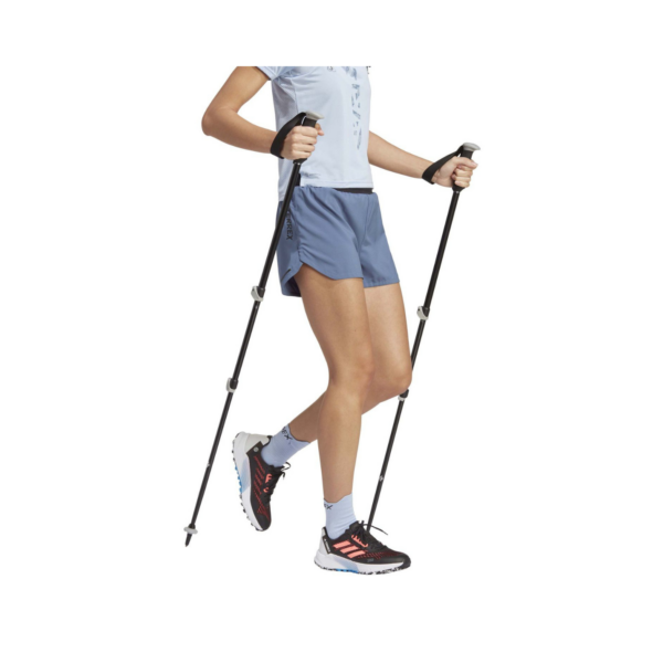 Pantalón Corto Adidas Terrex Agr 3 Azul Mujer - La Casa Del Trail Running (1)