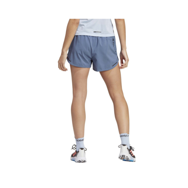 Pantalón Corto Adidas Terrex Agr 3 Azul Mujer - La Casa Del Trail Running (2)