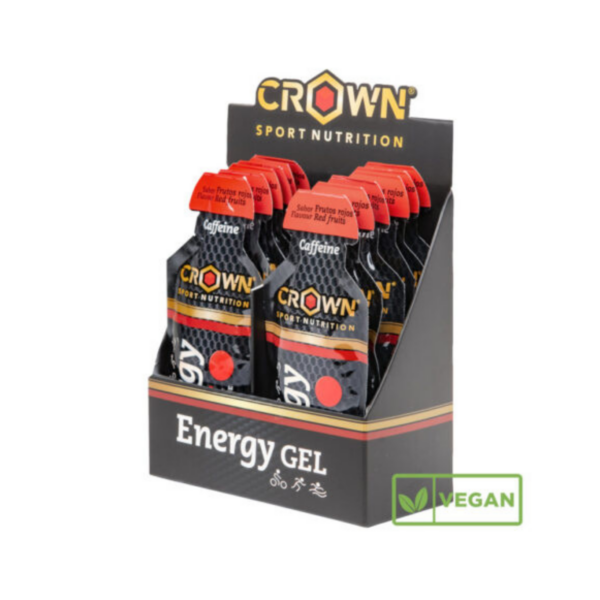 Energy Gel Crown Sport Nutrition Gel Energético Frutos Rojos Con Cafeína 40 gr- La Casa Del Trail Running (4)