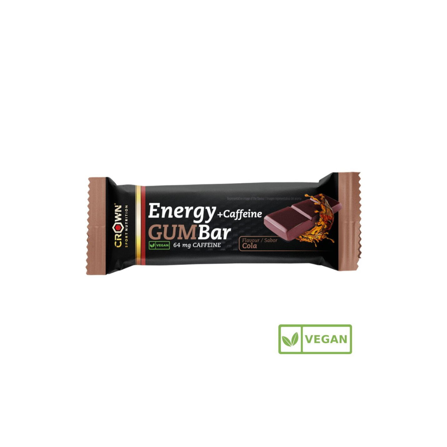 Energy Gum Bar Crown Sport Nutrition Barrita Energética De Gominola Cola Con Cafeína 30 gr - La Casa Del Trail Running (6)