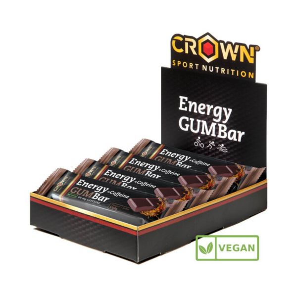 Energy Gum Bar Crown Sport Nutrition Barrita Energética De Gominola Cola Con Cafeína 30 gr - La Casa Del Trail Running